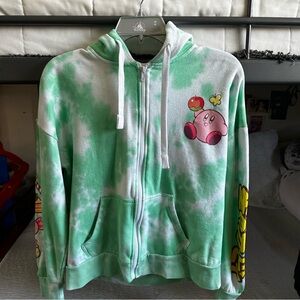 Nintendo Green and White Kirby Hoodie